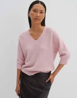 Damen OPUS Strick^Strickpullover Tamita Pure Rosé Online Bestellen