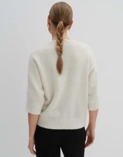Damen OPUS Strick^Strickpullover Tamita Pure Weiß Online Bestellen