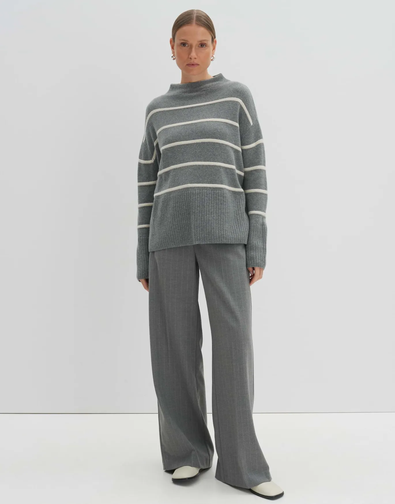 Damen OPUS Strick^Strickpullover Tanalynn Grau Online Bestellen