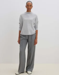 Damen OPUS Strick^Strickpullover Toriana Grau Online Bestellen