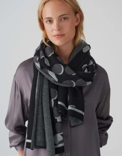 Damen OPUS Accessoires^Strickschal Acosmico Scarf Schwarz Online Bestellen