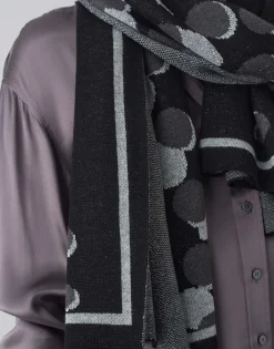 Damen OPUS Accessoires^Strickschal Acosmico Scarf Schwarz Online Bestellen