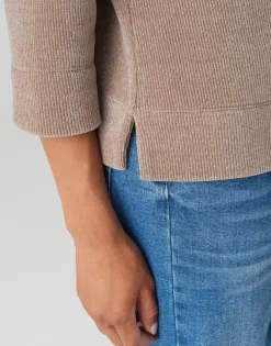 Damen OPUS Sweat^Sweater Gelvet Braun Online Bestellen