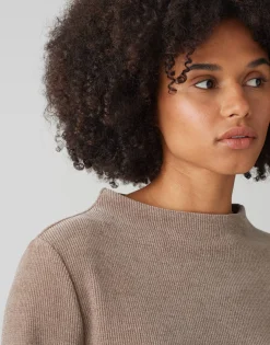 Damen OPUS Sweat^Sweater Gelvet Braun Online Bestellen