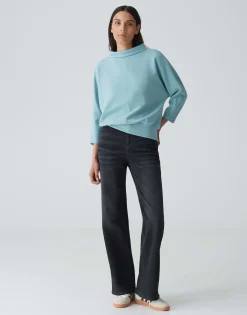 Damen OPUS Sweat^Sweater Gepita Blau Online Bestellen