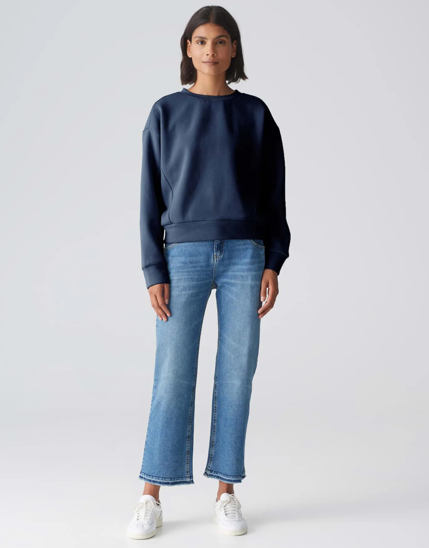 Damen OPUS Sweat^Sweater Godira Blau Online Bestellen