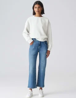 Damen OPUS Sweat^Sweater Godira Weiß Online Bestellen