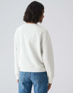 Damen OPUS Sweat^Sweater Godira Weiß Online Bestellen