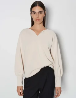 Damen OPUS Sweat^Sweater Ulina Beige Online Bestellen