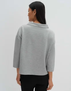 Damen OPUS Sweat^Sweater Uluna Grau Online Bestellen