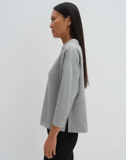 Damen OPUS Sweat^Sweater Uluna Grau Online Bestellen