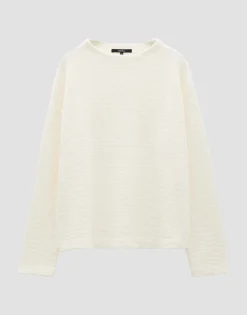 Damen OPUS Sweat^Sweater Umaddie Weiß Online Bestellen