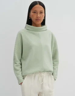 Damen OPUS Sweat^Sweater Umaja Grün Online Bestellen