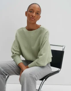 Damen OPUS Sweat^Sweater Utibby Grün Online Bestellen