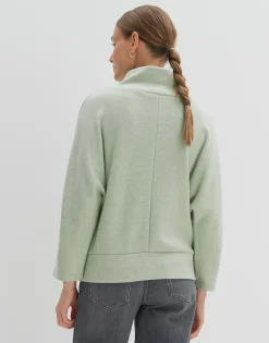 Damen OPUS Sweat^Sweater Uticia Grün Online Bestellen