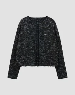 Damen OPUS Sweat | Blazer / Westen^Sweatjacke Ulaya Schwarz Online Bestellen