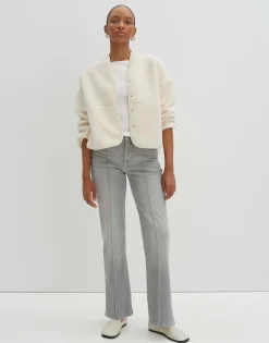 Damen OPUS Jacken / Mäntel | Sweat^Sweatjacke Uteddy Weiß Online Bestellen