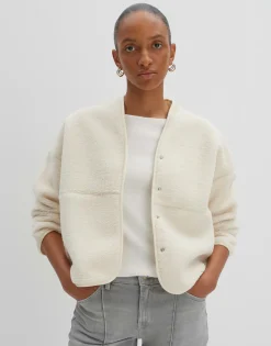 Damen OPUS Jacken / Mäntel | Sweat^Sweatjacke Uteddy Weiß Online Bestellen