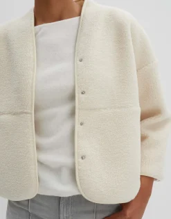 Damen OPUS Jacken / Mäntel | Sweat^Sweatjacke Uteddy Weiß Online Bestellen