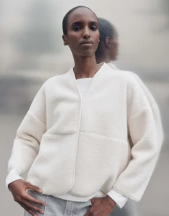 Damen OPUS Jacken / Mäntel | Sweat^Sweatjacke Uteddy Weiß Online Bestellen