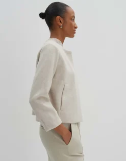 Damen OPUS Sweat^Sweatjacke Utina Beige Online Bestellen