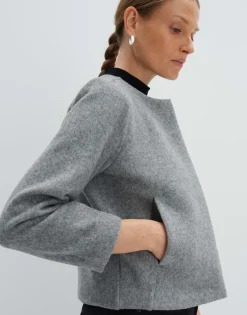 Damen OPUS Sweat^Sweatjacke Utina Grau Online Bestellen