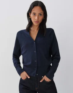 Damen OPUS Strick | Sweat^Sweatjacke Uyakumi Blau Online Bestellen