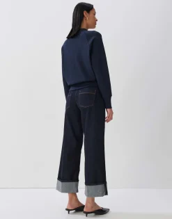 Damen OPUS Strick | Sweat^Sweatjacke Uyakumi Blau Online Bestellen