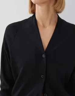 Damen OPUS Strick | Sweat^Sweatjacke Uyakumi Schwarz Online Bestellen