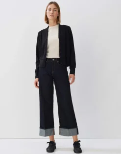 Damen OPUS Strick | Sweat^Sweatjacke Uyakumi Schwarz Online Bestellen