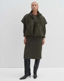 Damen OPUS Kleider^Sweatkleid Qelena Grün Online Bestellen