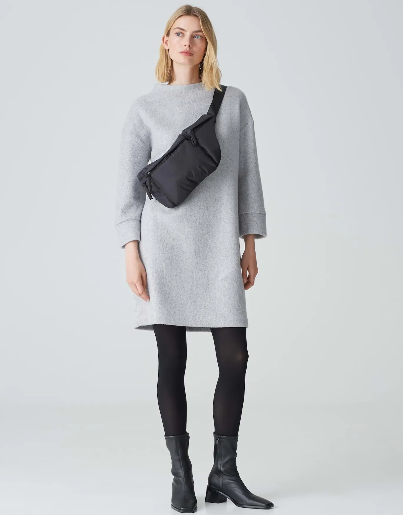 Damen OPUS Kleider^Sweatkleid Wonja Grau Online Bestellen