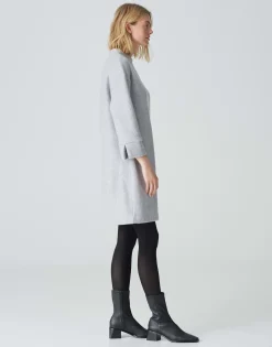 Damen OPUS Kleider^Sweatkleid Wonja Grau Online Bestellen