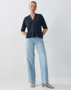 Damen OPUS Sweat^Sweatshirt Uphelia Blau Online Bestellen