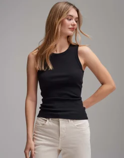 Damen OPUS Basics | Shirts^Tank Top Ilesso Schwarz Online Bestellen