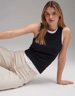 Damen OPUS Basics | Shirts^Tank Top Ilesso Schwarz Online Bestellen