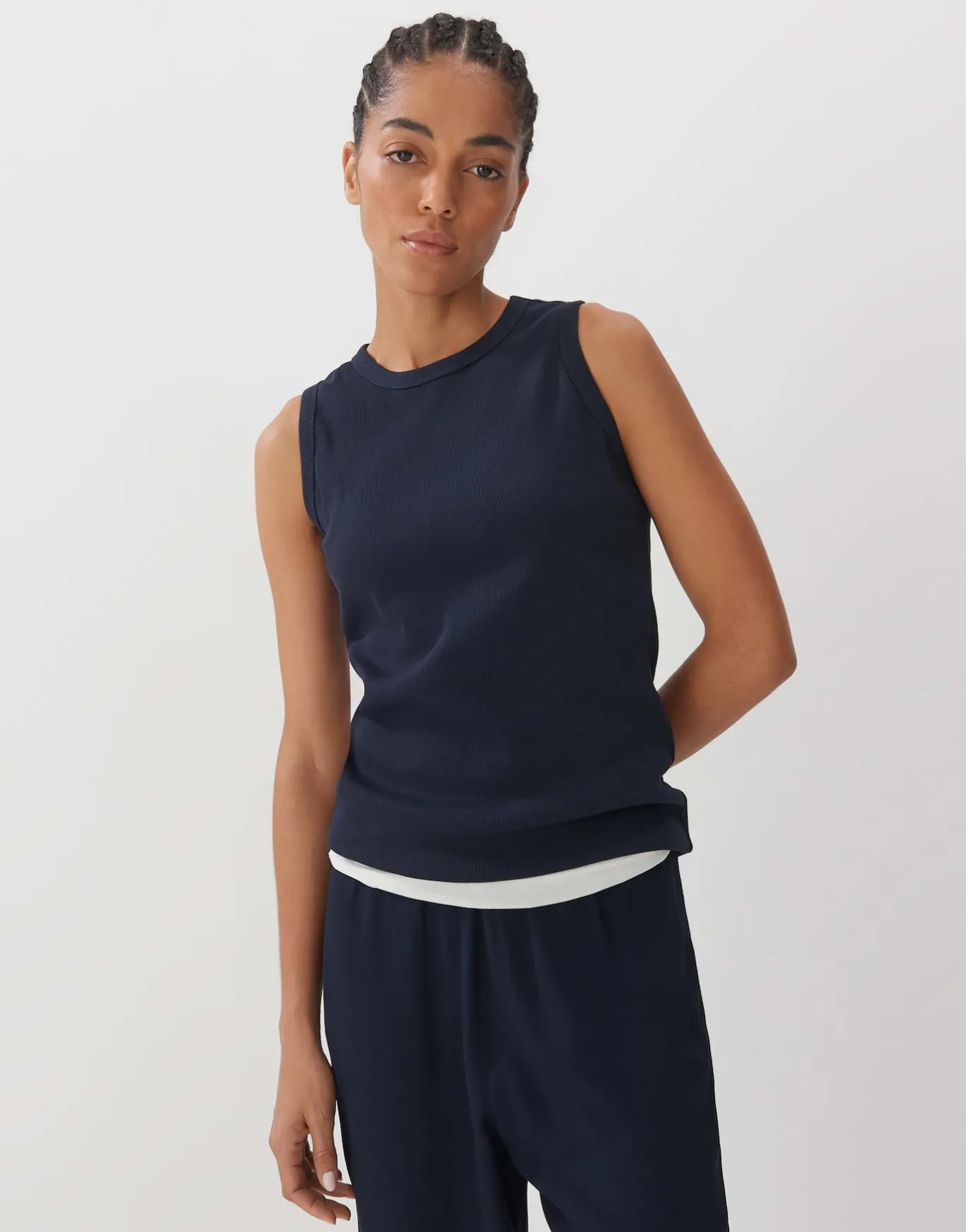 Damen OPUS Basics | Shirts^Tank Top Kleanne Blau Online Bestellen