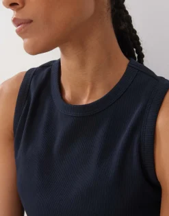 Damen OPUS Basics | Shirts^Tank Top Kleanne Blau Online Bestellen
