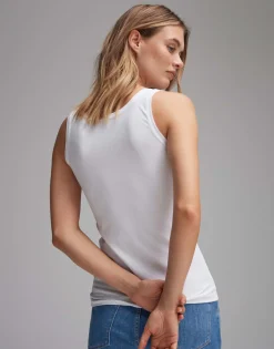 Damen OPUS Basics | Shirts^Top Imilia Weiß Online Bestellen