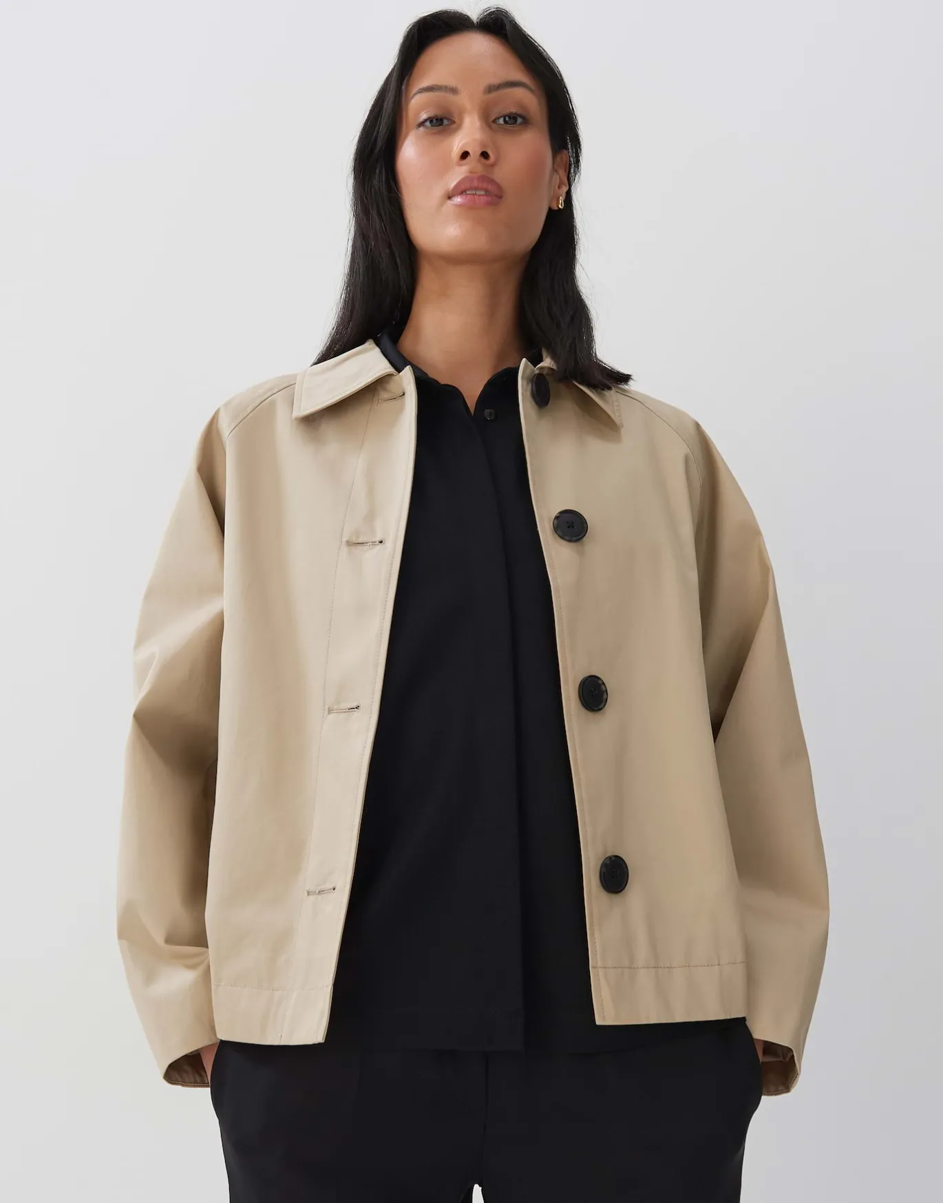 Damen OPUS Jacken / Mäntel | Blazer / Westen^Trenchjacke Vanami Beige Online Bestellen