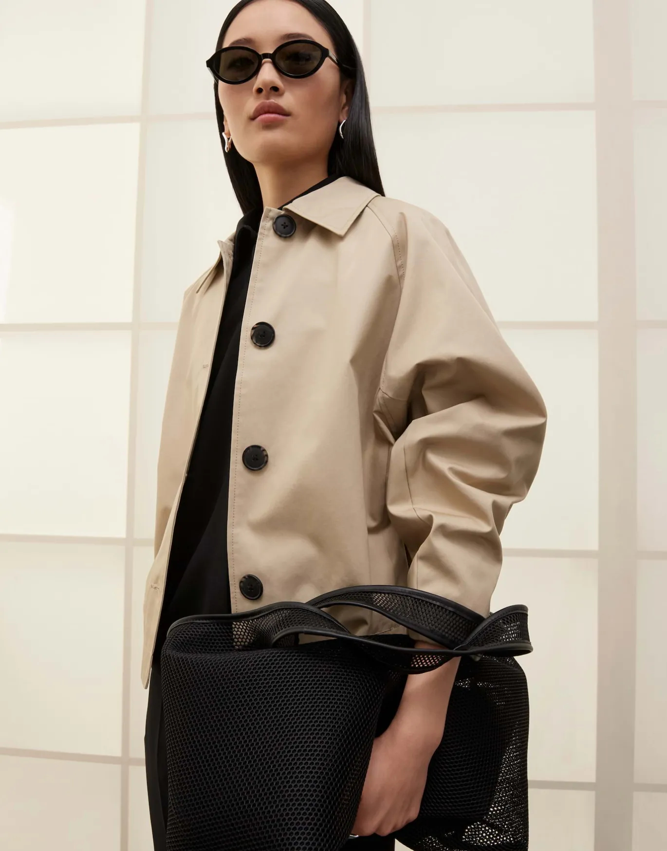 Damen OPUS Jacken / Mäntel | Blazer / Westen^Trenchjacke Vanami Beige Online Bestellen