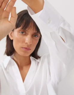 Damen OPUS Blusen^Tunikabluse Zomi Detail Weiß Online Bestellen