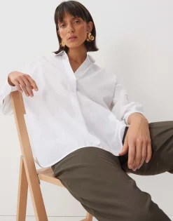 Damen OPUS Blusen^Tunikabluse Zomi Detail Weiß Online Bestellen