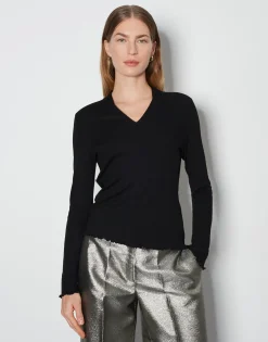 Damen OPUS Shirts^V-Shirt Kalya Schwarz Online Bestellen