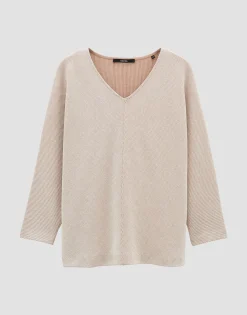 Damen OPUS Shirts^V-Shirt Kayoma Beige Online Bestellen