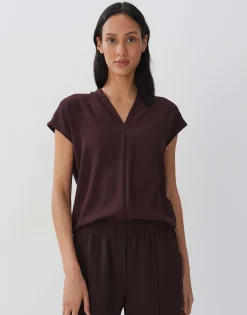 Damen OPUS Shirts^V-Shirt Kelcy Rot Online Bestellen