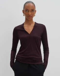 Damen OPUS Shirts^V-Shirt Kemara Rot Online Bestellen