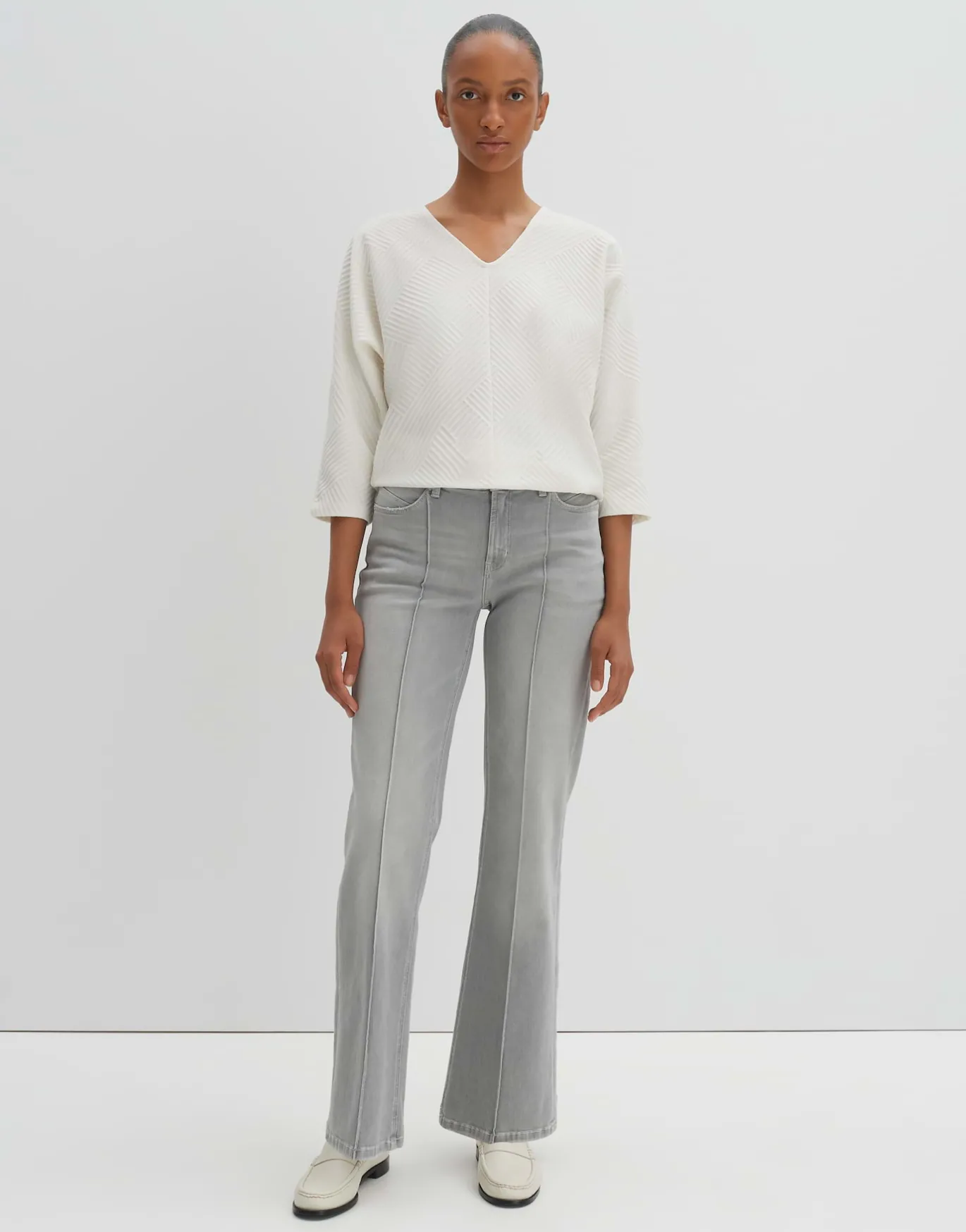 Damen OPUS Shirts^V-Shirt Kemony Weiß Online Bestellen