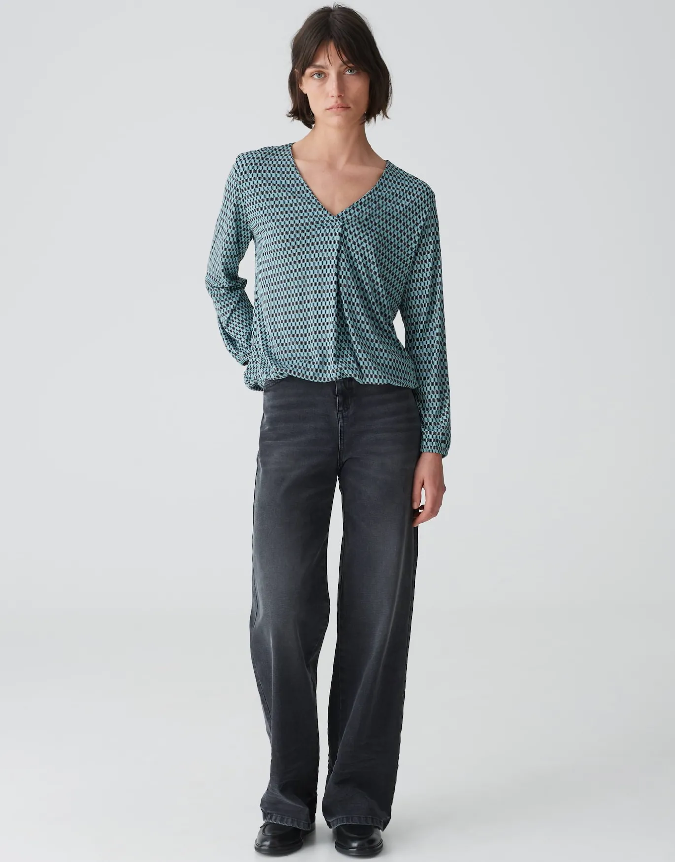 Damen OPUS Shirts^V-Shirt Sannah Tradition Blau Online Bestellen