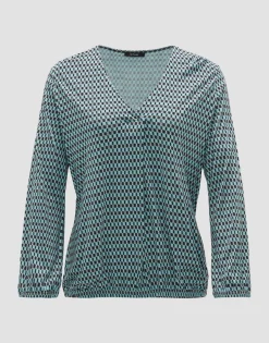 Damen OPUS Shirts^V-Shirt Sannah Tradition Blau Online Bestellen